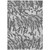 5' X 8' Gray And Ivory Animal Print Washable Indoor Outdoor Area Rug