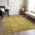 5' X 8' Gold Wheat And Gray Patchwork Washable Indoor Outdoor Area Rug