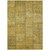 5' X 8' Gold Wheat And Gray Patchwork Washable Indoor Outdoor Area Rug