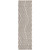 8' Runner Taupe and Ivory Geometric Washable Non Skid Indoor Outdoor Runner Rug