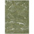 3' X 5' Olive Green Gold And Ivory Abstract Washable Indoor Outdoor Area Rug