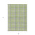 3' X 5' Green and Gray Plaid Washable Non Skid Indoor Outdoor Area Rug