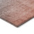 8' Runner Gray and Red Orange Ombre Washable Non Skid Indoor Outdoor Runner Rug