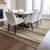 3' X 5' Brown Beige And Gray Striped Washable Indoor Outdoor Area Rug