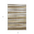 3' X 5' Brown Beige And Gray Striped Washable Indoor Outdoor Area Rug