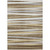 3' X 5' Brown Beige And Gray Striped Washable Indoor Outdoor Area Rug