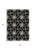 5' X 8' Black And Ivory Geometric Washable Indoor Outdoor Area Rug Transitional Style - Black, Ivory Color