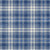5' X 8' Navy Blue And Ivory Plaid Washable Indoor Outdoor Area Rug - 608219134679