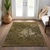3' X 5' Chocolate And Gray Abstract Washable Indoor Outdoor Area Rug