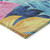 5' X 8' Sky Blue And Pink Floral Washable Indoor Outdoor Area Rug