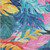 5' X 8' Sky Blue And Pink Floral Washable Indoor Outdoor Area Rug