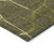 3' X 5' Olive Green And Dark Green Abstract Washable Indoor Outdoor Area Rug
