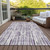 5' X 8' Purple Ivory And Lavender Abstract Washable Indoor Outdoor Area Rug