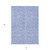 3' X 5' Denim Blue And Ivory Floral Washable Indoor Outdoor Area Rug