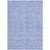 3' X 5' Denim Blue And Ivory Floral Washable Indoor Outdoor Area Rug