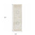 8' Beige and Ivory Oriental Hand Loomed Runner Rug With Fringe