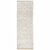 8' Beige and Ivory Oriental Hand Loomed Runner Rug With Fringe