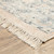 8' Beige and Ivory Oriental Hand Loomed Runner Rug With Fringe