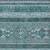 5' X 8' Teal Blue Ivory And Gray Southwestern Washable Indoor Outdoor Area Rug