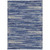 3' X 5' Navy Blue And Ivory Striped Washable Indoor Outdoor Area Rug - 608219142391