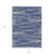 3' X 5' Navy Blue And Ivory Striped Washable Indoor Outdoor Area Rug Transitional Style - Navy Blue, Ivory Color