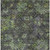 5' X 8' Green Charcoal And Black Floral Washable Indoor Outdoor Area Rug