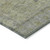 3' X 5' Artichoke Green And Gray Oriental Washable Indoor Outdoor Area Rug