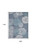 9' X 12' Navy Blue Floral Indoor Outdoor Area Rug