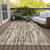 3' X 5' Brown And Taupe Abstract Washable Indoor Outdoor Area Rug - Brown, Taupe