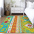 3' X 5' Teal Blue Green And Pink Aztec Washable Indoor Outdoor Area Rug