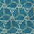3' X 5' Teal Blue And Beige Geometric Washable Indoor Outdoor Area Rug
