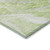 3' X 5' Green And Ivory Abstract Washable Indoor Outdoor Area Rug Transitional Style - Green, Ivory Color