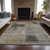 5' X 8' Taupe Gray And Beige Abstract Washable Indoor Outdoor Area Rug