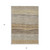 3' X 5' Taupe Brown And Beige Striped Washable Indoor Outdoor Area Rug