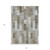 5' X 8' Brown Beige And Gray Geometric Washable Indoor Outdoor Area Rug