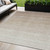 5' X 8' Beige And Ivory Ombre Washable Indoor Outdoor Area Rug