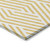 3' X 5' Gold and White Geometric Washable Non Skid Indoor Outdoor Area Rug - Gold, White