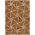 5' X 8' Orange And Ivory Geometric Washable Indoor Outdoor Area Rug - 880016787313