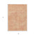 3' X 5' Peach Washable Indoor Outdoor Area Rug
