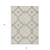 5' X 8' Beige Tan And Ivory Geometric Washable Indoor Outdoor Area Rug