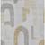 3' X 5' Silver And Gold Geometric Washable Indoor Outdoor Area Rug
