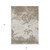3' X 5' Taupe And Beige Abstract Washable Indoor Outdoor Area Rug