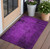 3' X 5' Purple Abstract Washable Non Skid Indoor Outdoor Area Rug Transitional Style - Purple Color