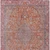 5' X 8' Orange And Red Medallion Washable Indoor Outdoor Area Rug