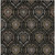 5' X 8' Black Gray And Brown Medallion Washable Indoor Outdoor Area Rug
