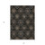 5' X 8' Black Gray And Brown Medallion Washable Indoor Outdoor Area Rug