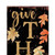42" Black Gold Orange And Purple Solid Wood Halloween And Thanksgiving Reversible Garden Stake