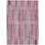 5' X 8' Blush And Ivory Striped Washable Indoor Outdoor Area Rug
