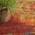 6' X 9' Flame Abstract Indoor Outdoor Area Rug - 880016634525
