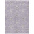 3' X 5' Lavender And Ivory Geometric Washable Indoor Outdoor Area Rug Contemporary Style - Lavender, Ivory Color